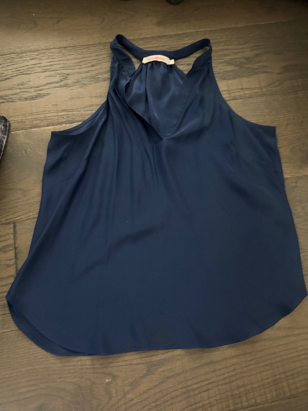 Alice and Trixie silk blue tank